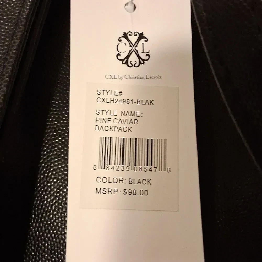 Christian Lacroix Backpack New With Tags